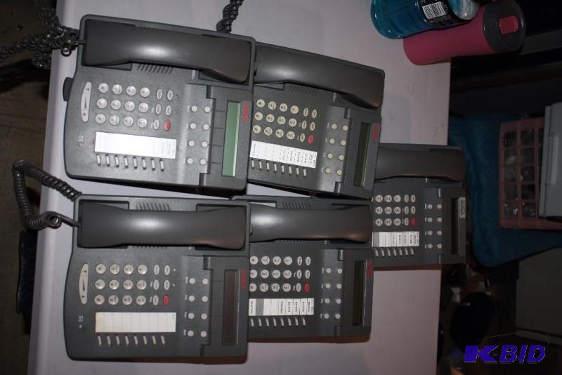 lot 88 image: Lot of (5) Avaya Office Conference Phones.