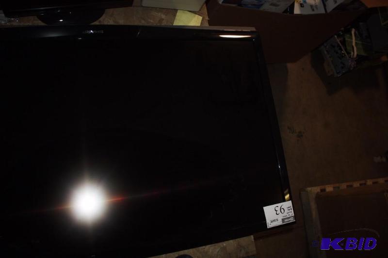 lot 93 image: Sharp Aquos 65 TV Screen Broken Screen Liquid Crystal TV Model LC-65D64U.