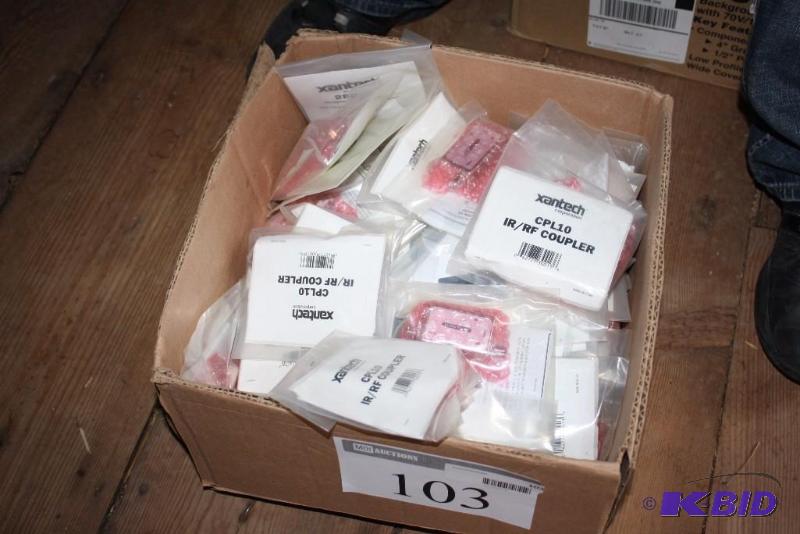 lot 103 image: Box Lot of Xantech CPL10 IRRF Couplers.
