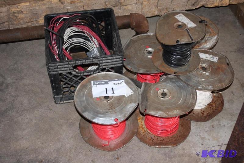 lot 11 image: Lot of (7) Wire Bundles Miscellaneous WireCordPlastic Tie.