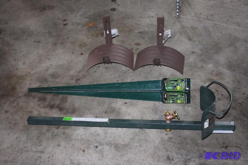 lot 14 image: Lot of (4) Including 30 Speedpost Hose Stand wWater Hookup Hose Wraps, app 2 ct.