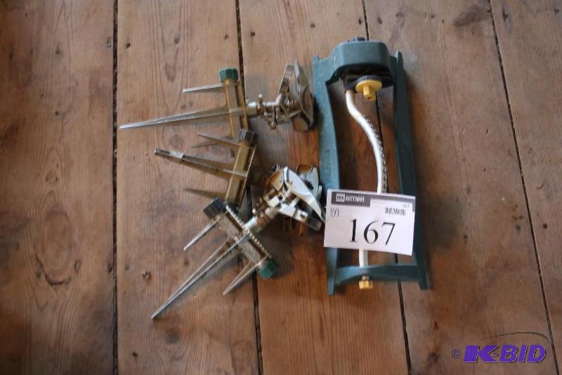 lot 167 image: Lot of (4) Including Ground Sprinkler Spike Sprinklers, app. 3 ct.