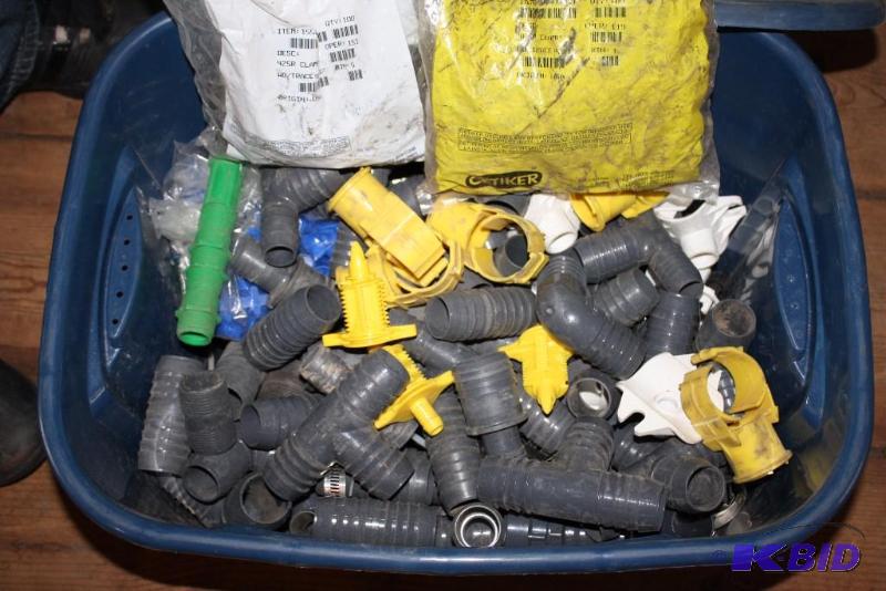 lot 169 image: Container Lot of Miscellaneous PVC AdaptersTeesBends And More.