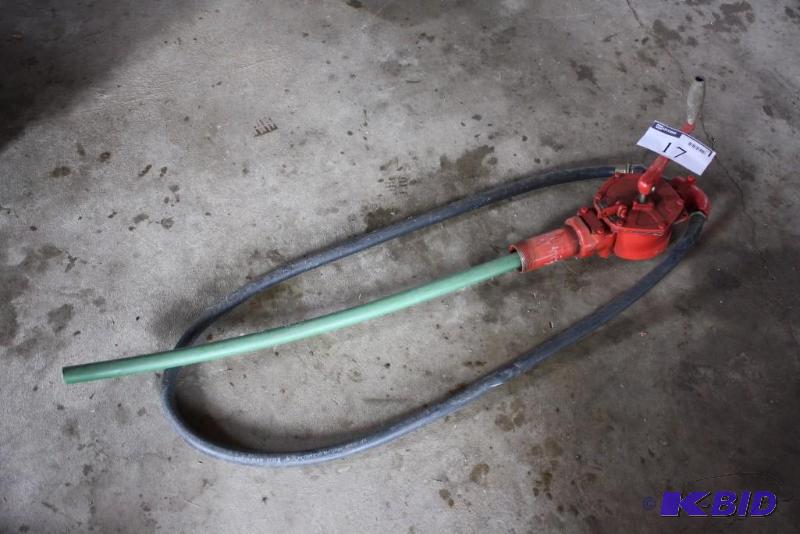 lot 17 image: Gasboy Gas Pump Model 123OU This Pump Should Not Be Used For Pumping Fuels Into Aircraft.