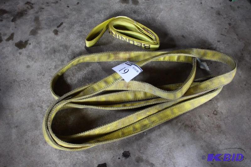 lot 19 image: Lot of (2) Beuning Straps Yellow Heavy-Duty.