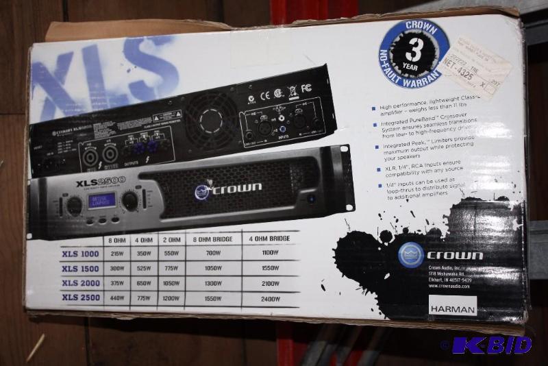 lot 214 image: Harman XLS Amplifier High Performance Lightweight Class-B PureBand Crossover System 14 RCA Inp