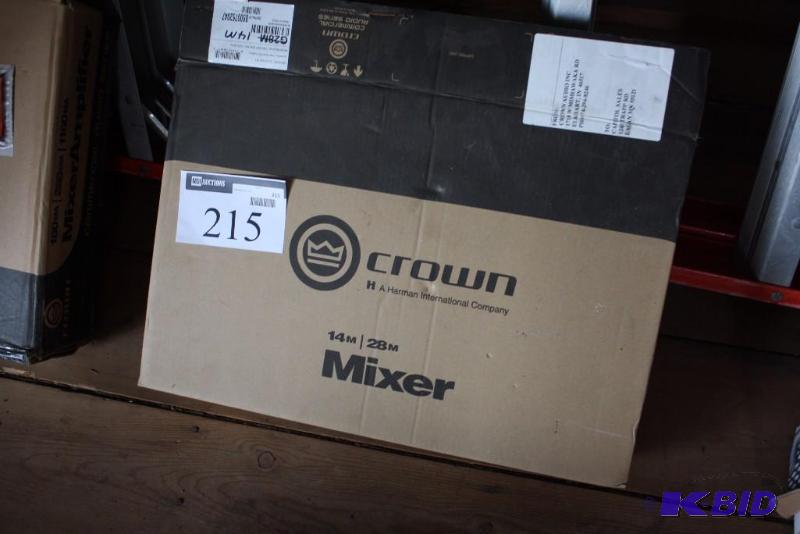 lot 215 image: Crown AmplifierMixer 14m MXi 120V 60Hz Harman International Company.