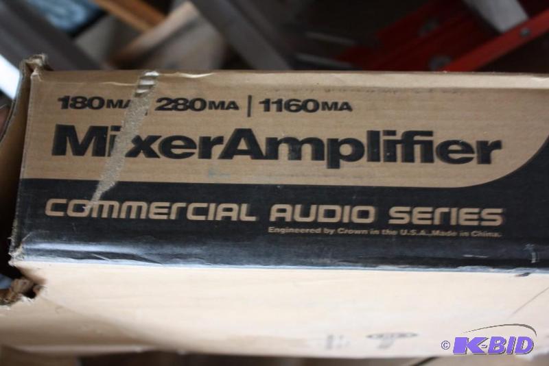lot 216 image: Commercial Audio Series Mixer Amplifier 180 Max280Ma1160Ma.