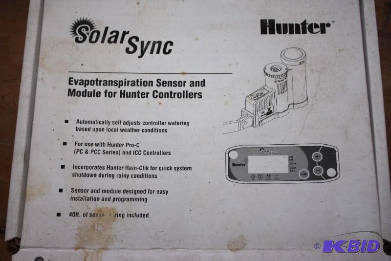 lot 220 image: Hunter SolarSync Evapotranspiration Sensor And Module for Hunter Controllers.