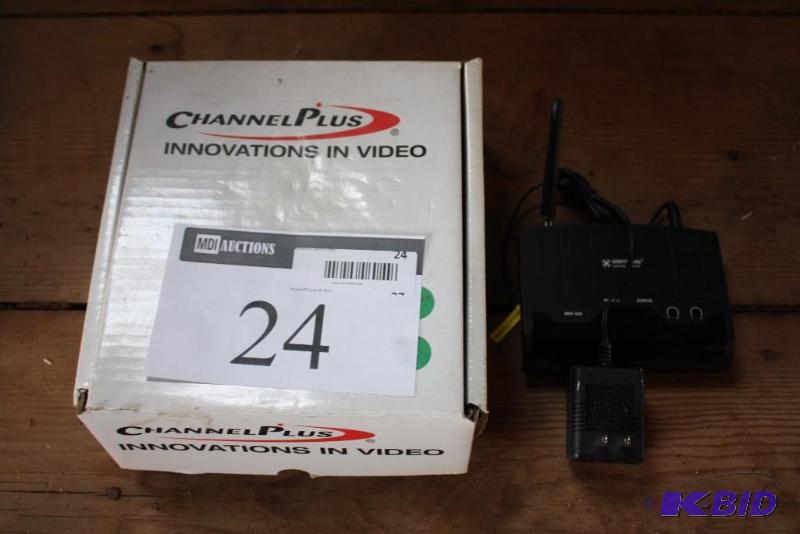 lot 24 image: Lot of (2) Including Channel Plus Model 5415 Digital Modulator Universal Remote Control MRF-260.