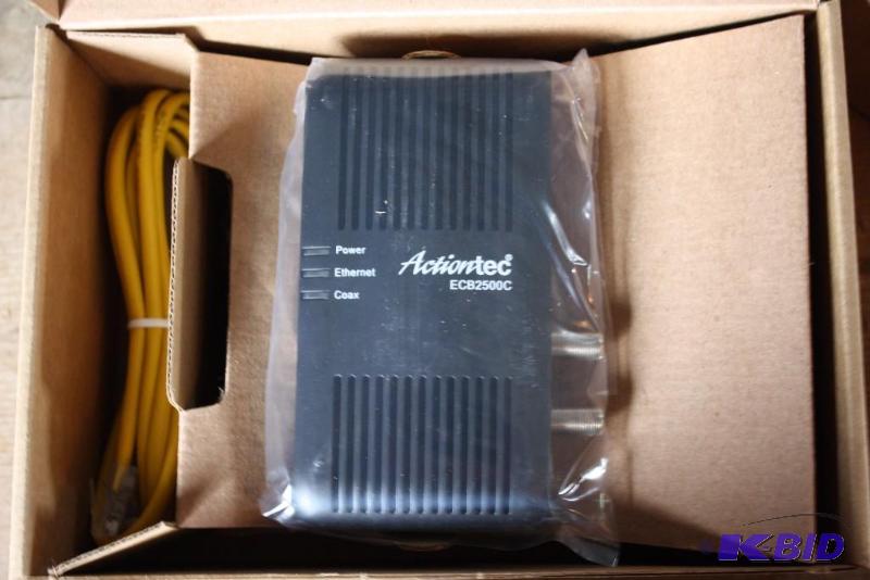lot 49 image: Box Lot of (2) Actiontec ECB2500C Network Adapter.