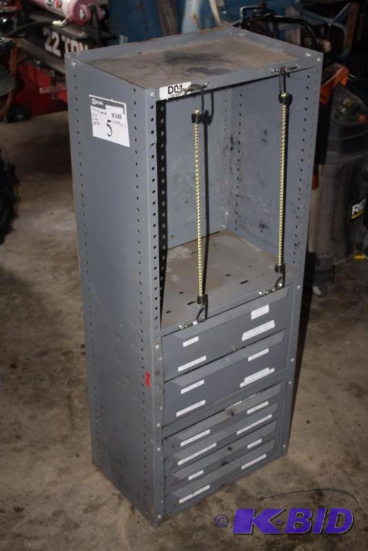 lot 5 image: Metal Shelving Unit for F150, F250, F350 Year 95 And Older Includes Pipe Fittings Clamps Elbows