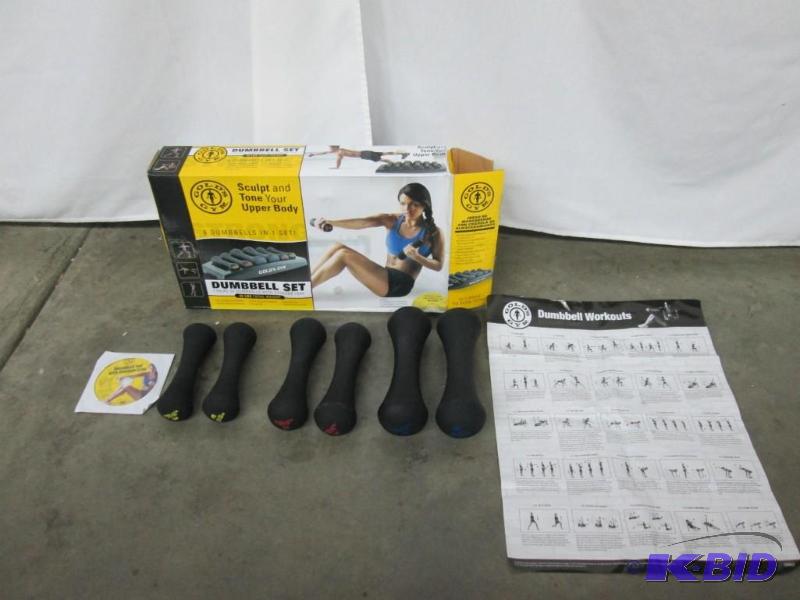 lot 17 image: Golds Gym Dumbbell Power Set