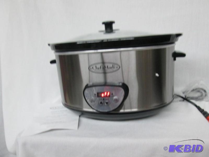 lot 24 image: Chefs Mark 6.5-qt. Slow Cooker