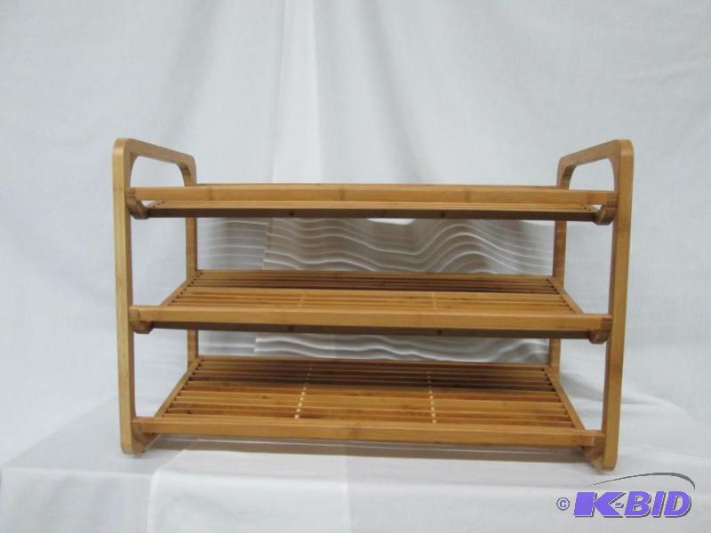 Honey Can Do 3 Tier Deluxe Bamboo Shoe Shelf March Store Returns And Consignments 6 K Bid