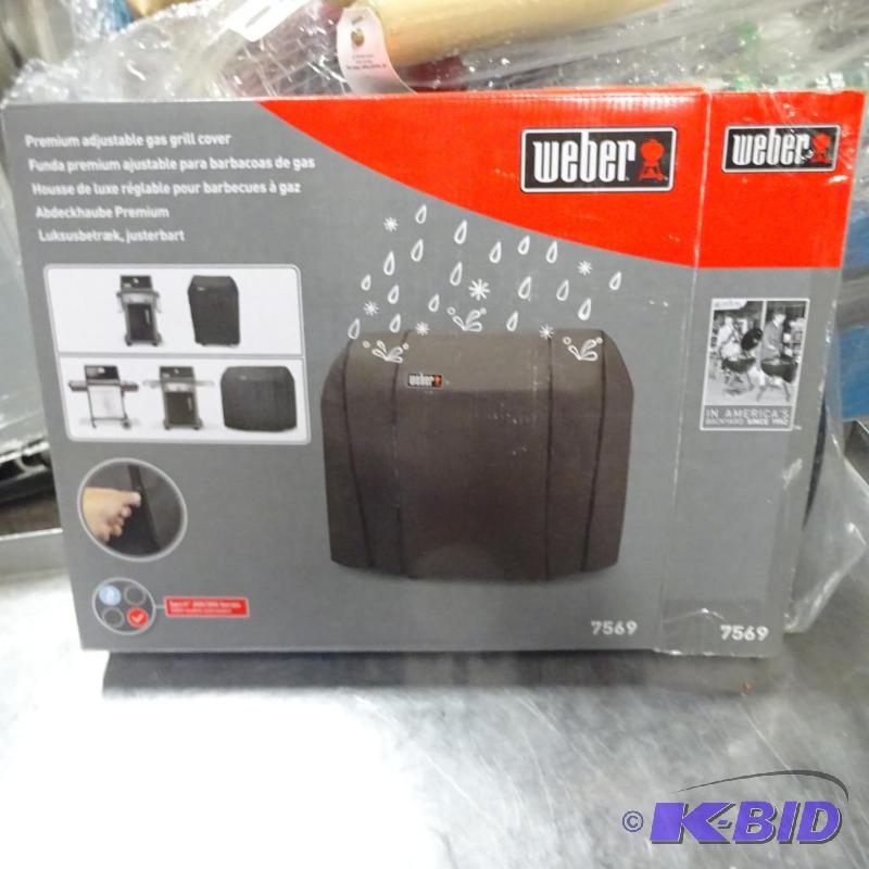 lot 112 image: New Weber brand premium grill cover. model 75...