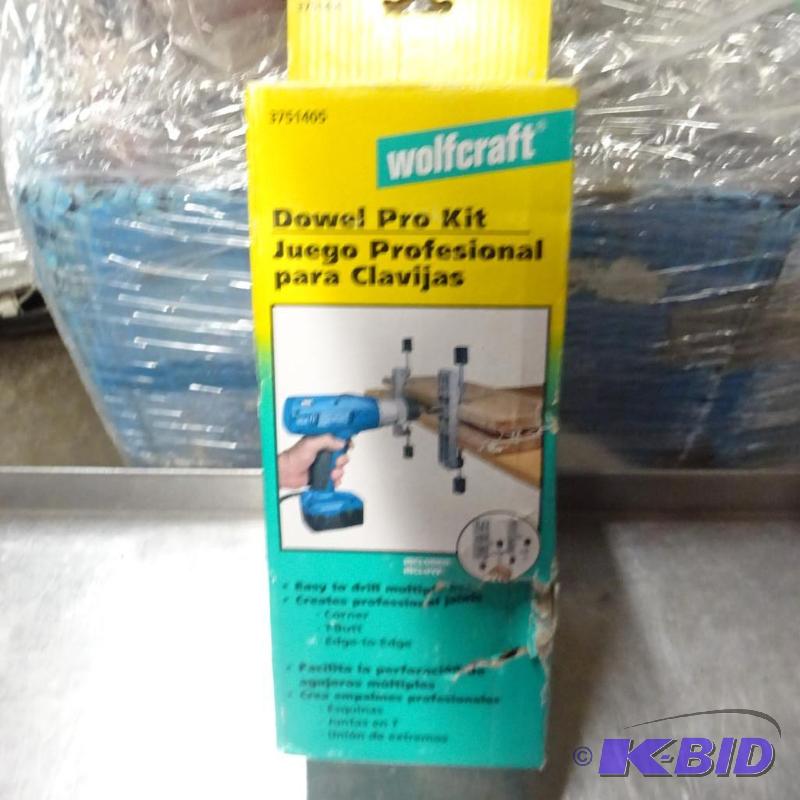 lot 126 image: New Wolfcraft Dowel Pro Kit model number 3751...