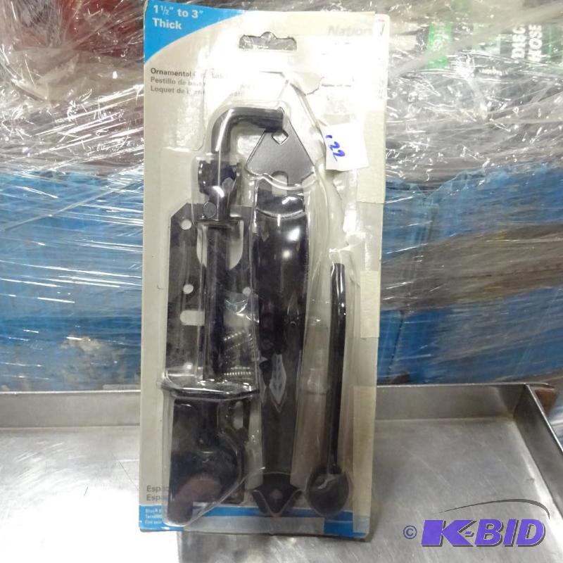 lot 132 image: New ornamental gate latch for 1.5 to 3 in thi...