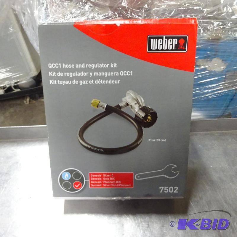 lot 149 image: New Weber QCC1 hose and regulator kit. Model ...