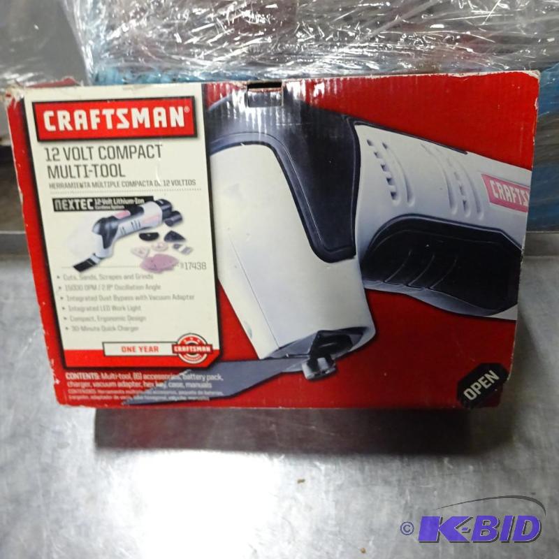 lot 150 image: New Craftsman 12 volt LiIon Nextec compact mu...
