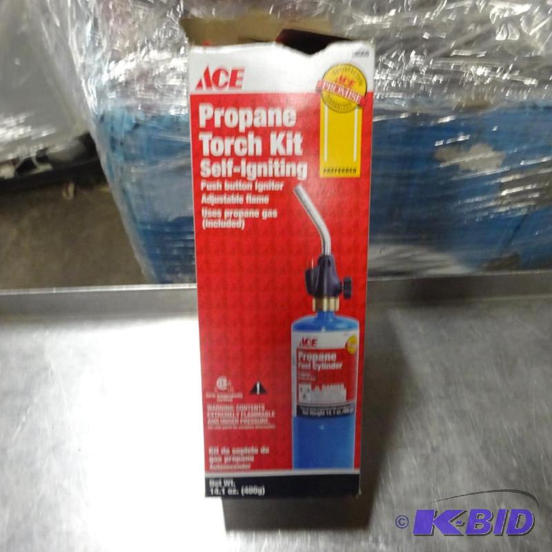 lot 155 image: New ACE Slef Lighting Propane Torch Kit...