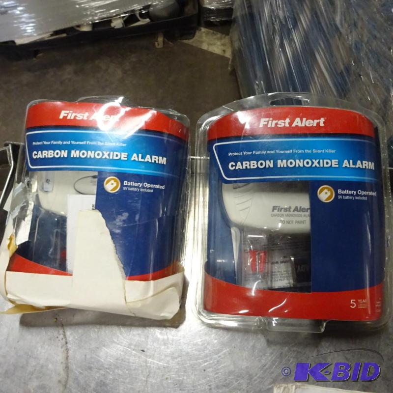 lot 159 image: New 2 pc lot of Carbon Monoxide detectors...