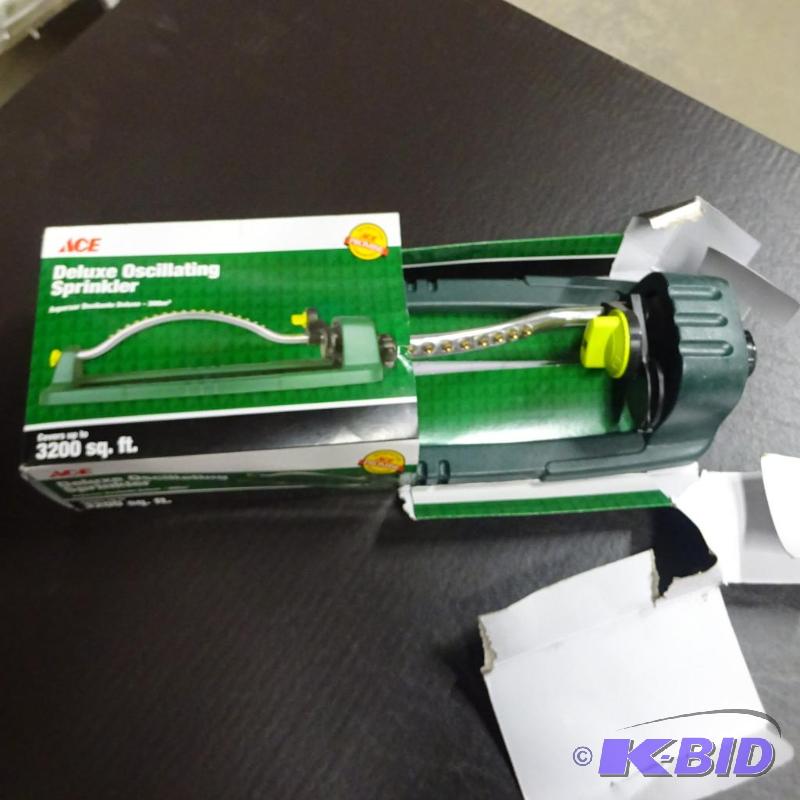 lot 16 image: New ACEbrand deluxe oscillating sprinkler. Pr...