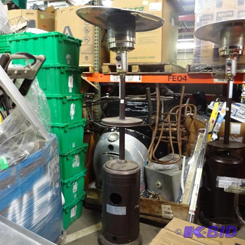 lot 168 image: Propane patio heater. Uses 20 Lb lp tank. Top...