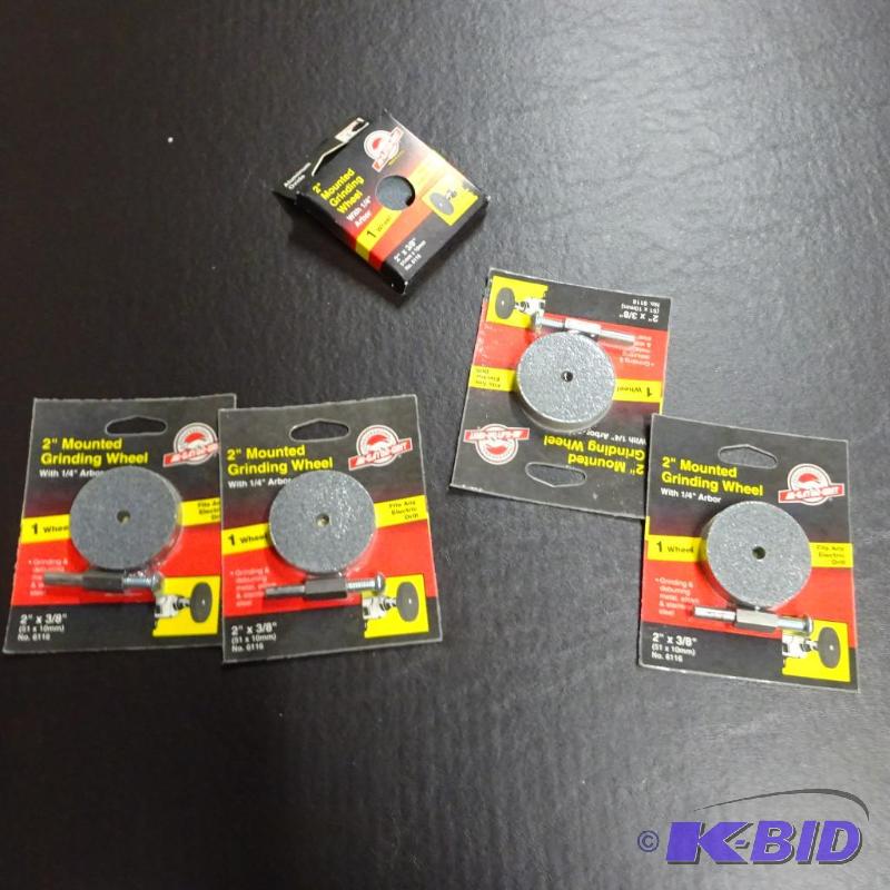 lot 23 image: New lot quantity 4 of 2 inch mounted grinding...