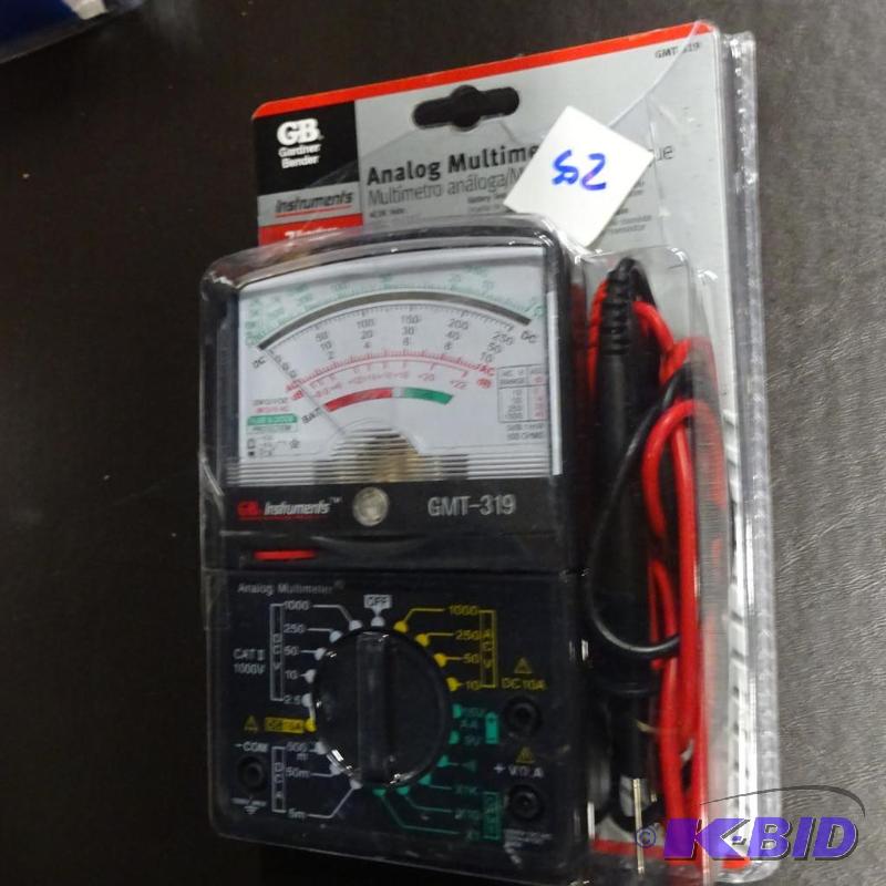 lot 25 image: New gardner bender brand analog multi meter. ...