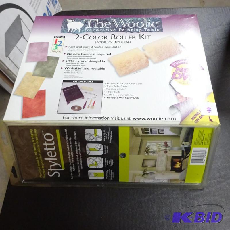 lot 40 image: New 2 pc painting lot incl the Woolie 2-color...