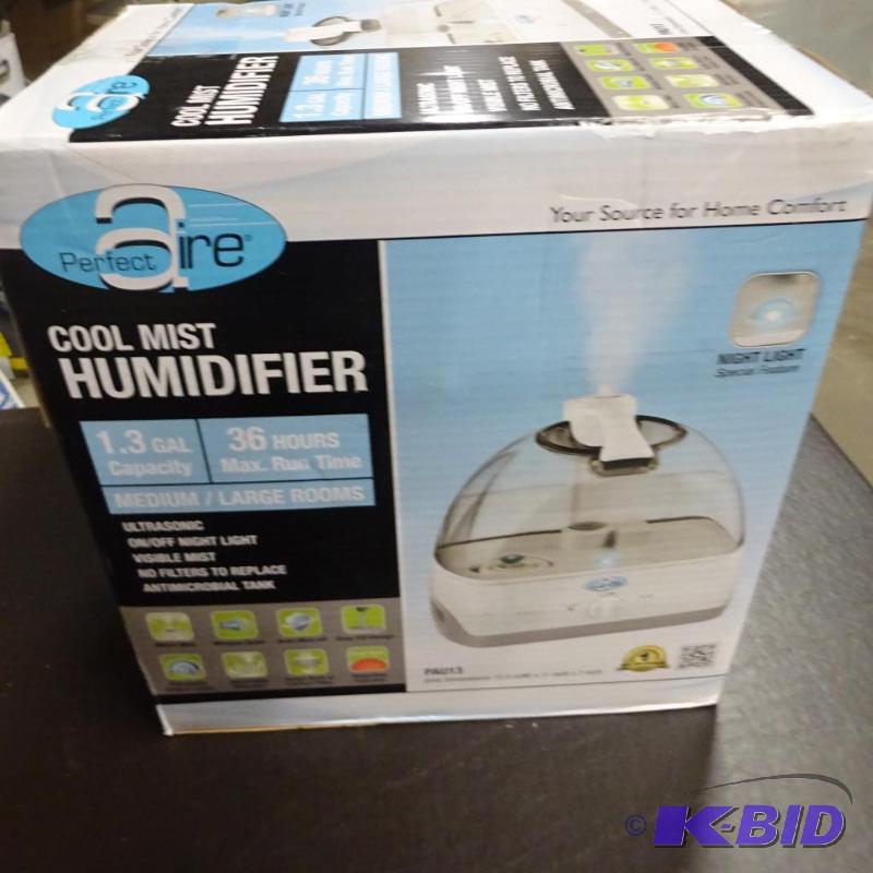 lot 42 image: Perfect Aire portable humidifier. Open box, n...
