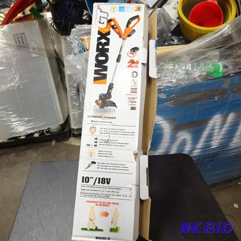 lot 49 image: Appears New in Box The Worx GT 2 in 1 cordles...
