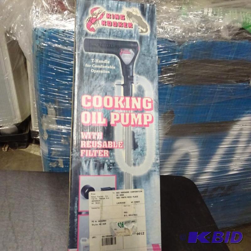lot 80 image: New King Kooker cooking oil pump with reuseab...