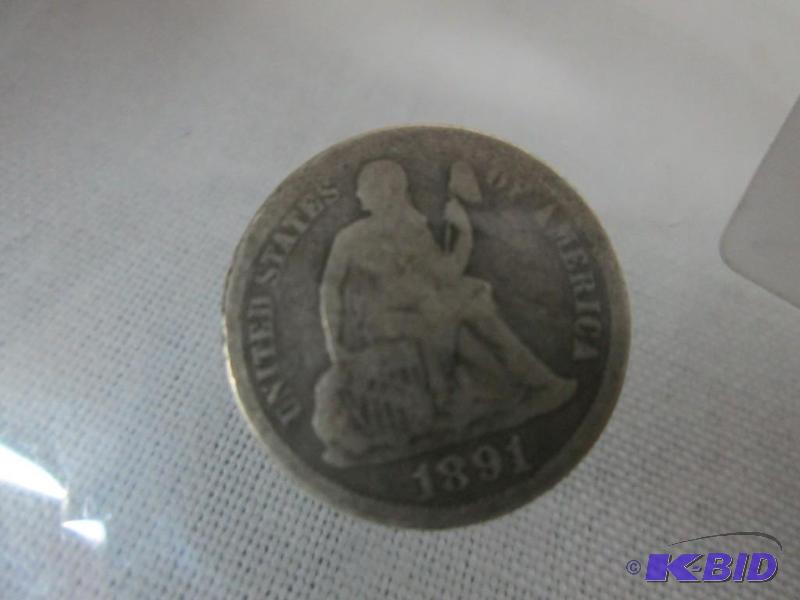 1891 Seated Liberty Dime