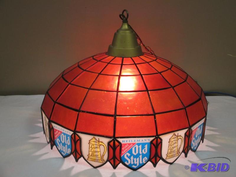 Heilmans Old Style Beer-light up Stained Glass Look Beer 