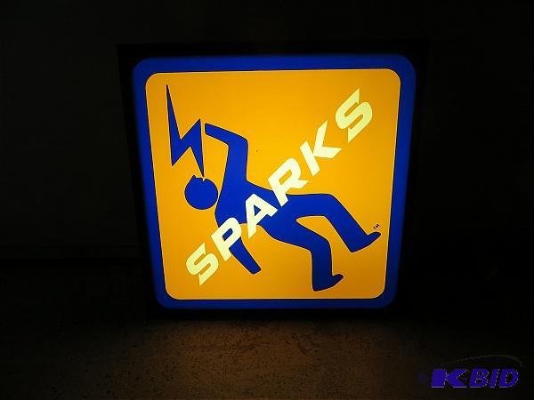 lot 30 image: Sparks Lighted Sign