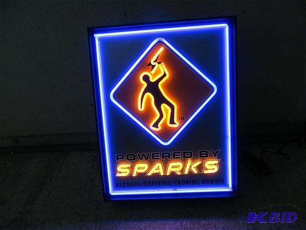lot 33 image: Sparks Lighted Sign