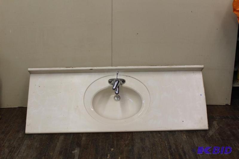lot 111 image: Large Bathroom Vanity Sink...