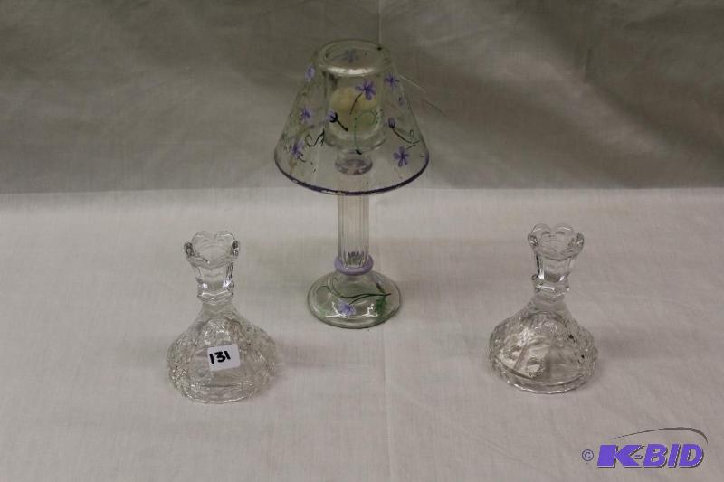 lot 131 image: Candle Holders ...