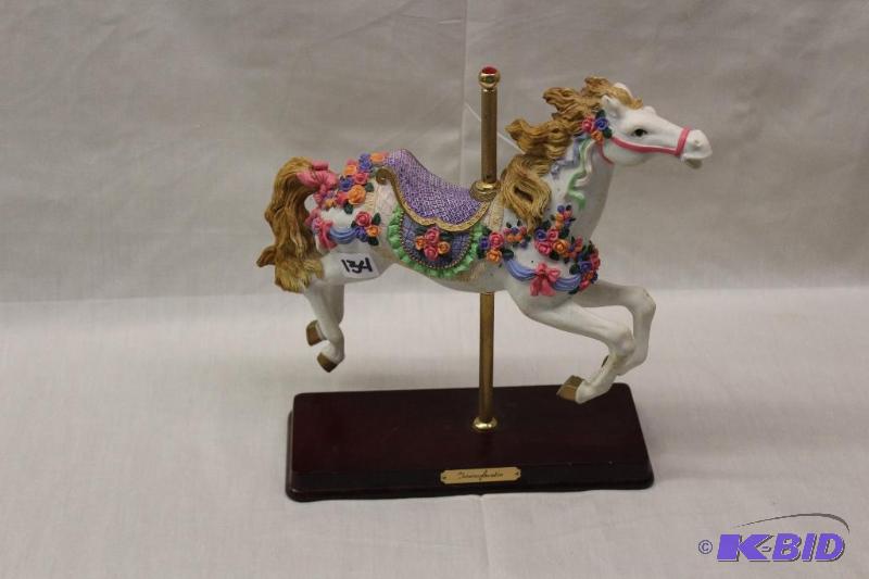 lot 134 image: Carousel Horse Figurine by Roberto Leonardo...