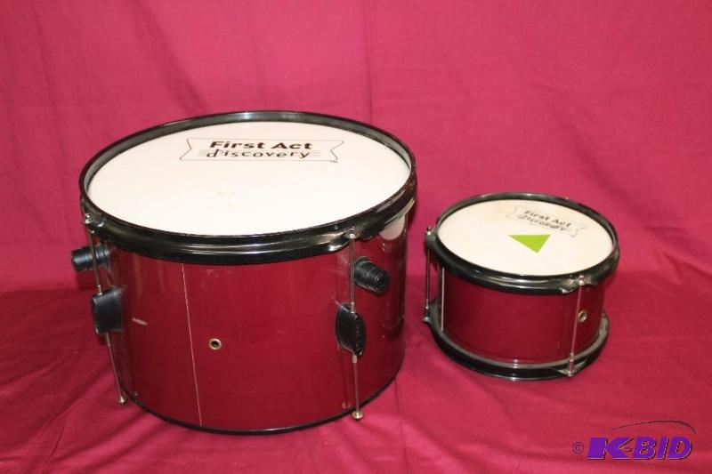 lot 163 image: Toy Drums, one is missing the bottom ...