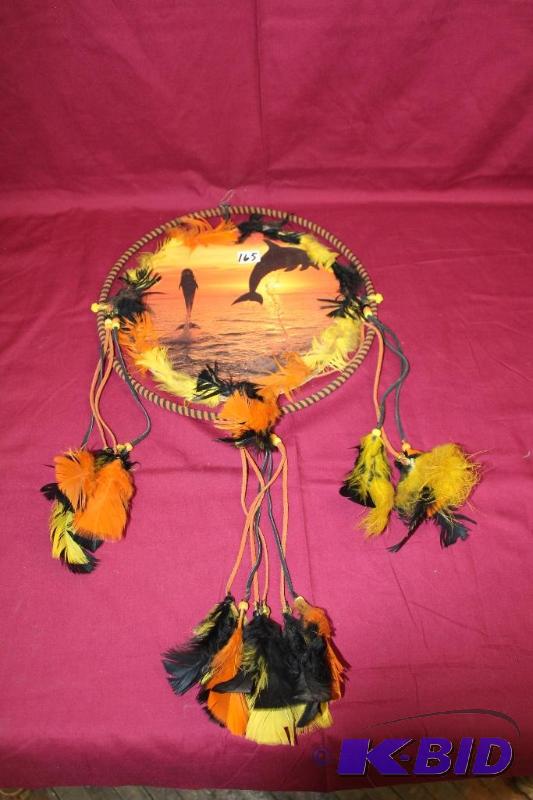 lot 165 image: Home Made Dolphin Dream Catcher ...