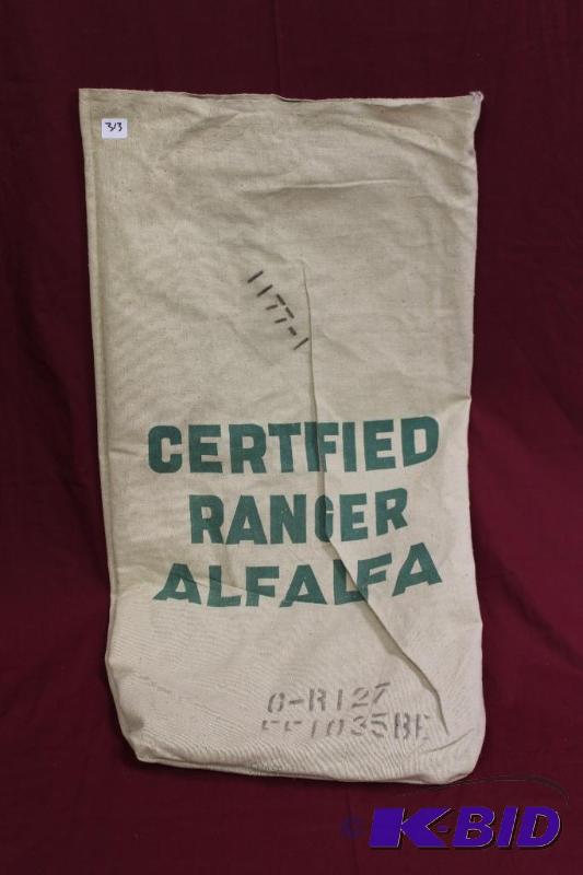 lot 313 image: Vintage Seed Bag...