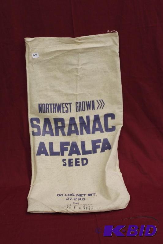 lot 314 image: Vintage Seed Bag...