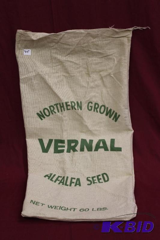 lot 315 image: Vintage Seed Bag...