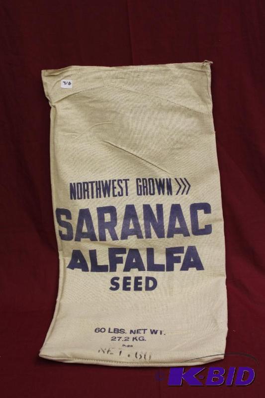 lot 318 image: Vintage Seed Bag...