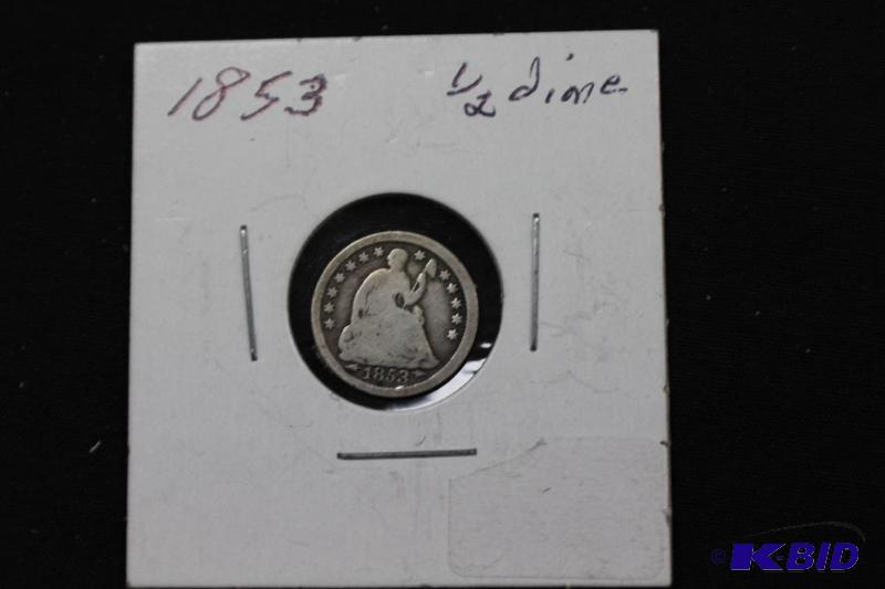 lot 32 image: 1853 Half Dime