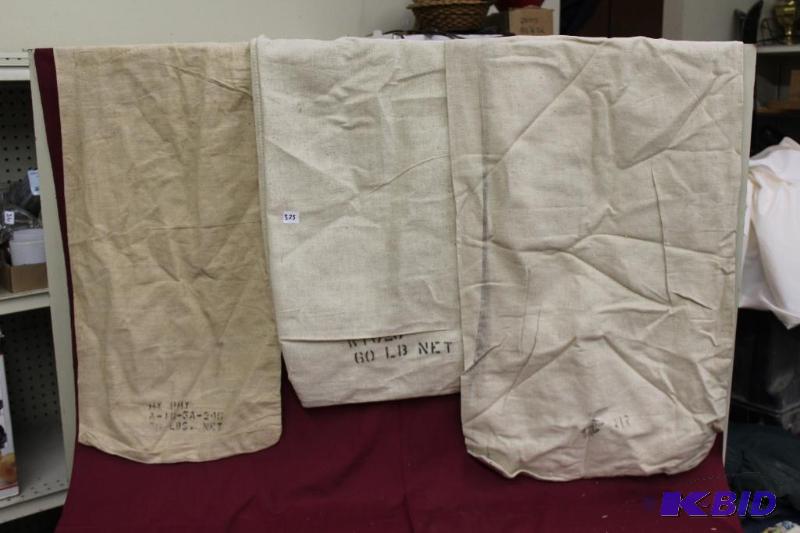 lot 323 image: Three Vintage Seed Bags...