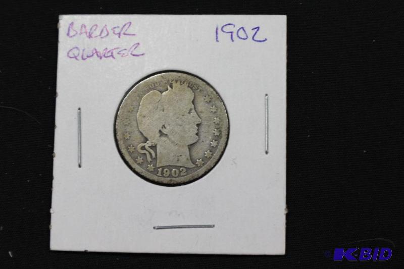 lot 33 image: 1902 Barber Quarter